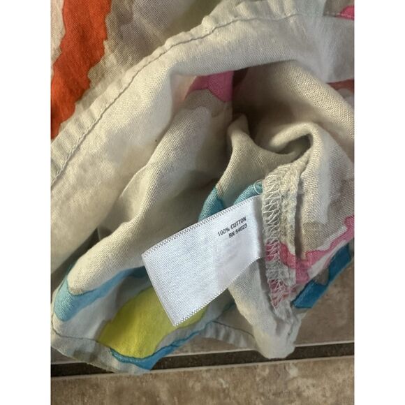 Old Navy M Cotton Printed Blouse Tunic Lightweight - Picture 4 of 7